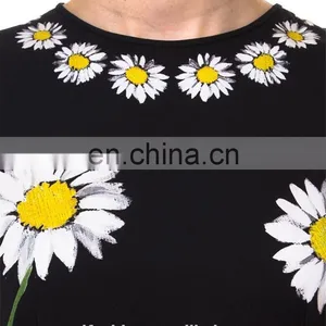 OEM Service Supply Type Printed Flower Ladies Short Sleeve Woolen Blouse thumbnail-3