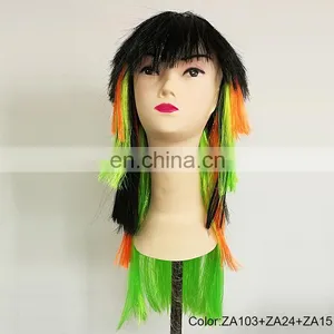 Party Fan's Colorful Mullet Wigs P-W218 thumbnail-1