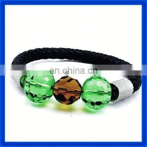 New 2014 Metal and Leather Fashion Bangle TPSBE168 thumbnail-1