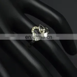 MCR-0008 In Stock Fashion Wedding Wholesale Latest Double Heart Design Ring for Girls thumbnail-3