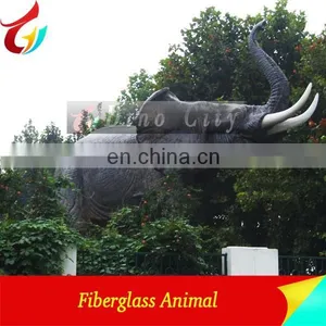 Vivid Fiberglass Outdoor Playground Crane Statue thumbnail-3