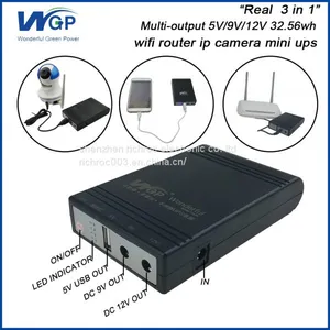 Wifi Router ip Camera Ups Price Home Lithium Power Backup Outdoor Online Type 3 in 1 Mini Ups for Cctv System thumbnail-1
