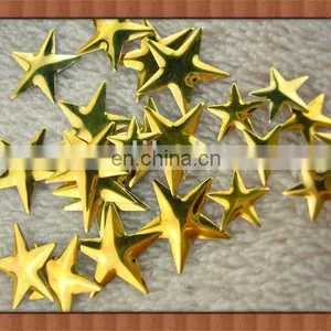 2013 Fashion Design Gold, Decorative Star Nailhead Metal Studs Hotfix thumbnail-1