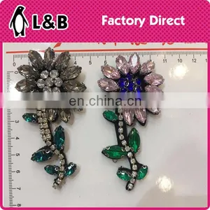 New Design Latest Fashion Rhinestone Applique thumbnail-3