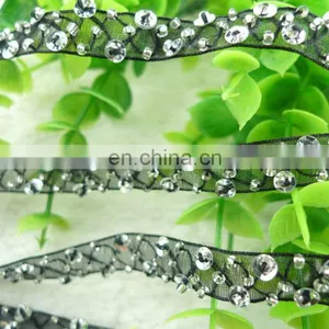 New Arrival Wholesale Black Beaded Flower Trimming, Clothing Decorative Handma Laces thumbnail-4