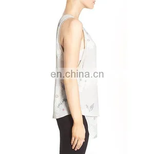 Floral Print V-Neck Tank Top Casual Women Clothing Ladies Tops For Women 2016 thumbnail-3