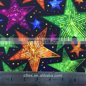 2017 New Cartoon Printed Polyester Spandex Brush Fabric thumbnail-3