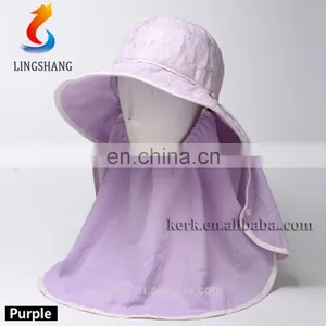 Outdoor Wide Brim Unique Desigh Polyester Woman Hat With Detachable Beautiful Veil thumbnail-6