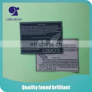 Provide High Density and Very Small Letter Woven Care Label thumbnail-1