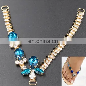 High Quality Lady Sandal Decoration Rhinestone Crystal Jewelry Shoe Accessories thumbnail-1