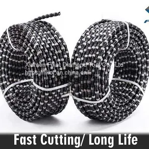 High Quality Fast Cutting Underwater Cutting Reinforced Concrete Diamond Wire Saw Cutter 11.5mm With Rubber Spring thumbnail-1