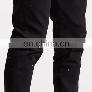 DiZNEW PAINT CUSTOM LOGO BLACK BULK MENS JEANS FOR MEN thumbnail-5