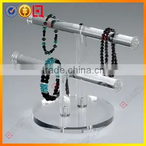 Acrylic 2 Bar Bracelet Holder Display thumbnail-1
