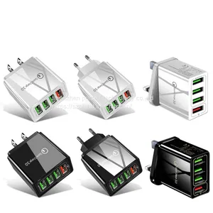 Quick Charge 3.0 4.0 USB Charger 3.1A Fast Wall Mobile Phone Charger For 4 Ports Adapter QC 3.0 Charger Wholesale thumbnail-5