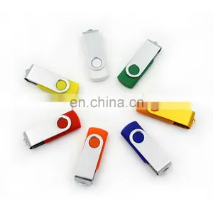 2019 Hot Swivel Pen Drive USB 2.0 Custom Logo 16GB Usb Flash Drive, Usb Stick Housing for Coopration Gift thumbnail-3