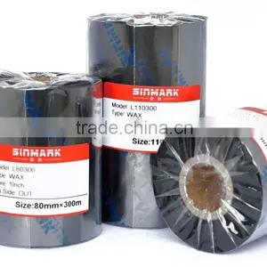 SINMARK 60mmX300m Eco-friendly Design Thermal Wax Resin Ribbon TTR Ribbon thumbnail-2