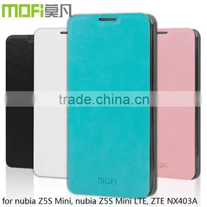 MOFi Top Sale PU Leather Flip Cell Phone Cover Case for Nubia Z5S Mini, Nubia Z5S Mini LTE, ZTE NX403A thumbnail-1