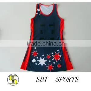 Latest Netball DressDigital Print Custom Sublimation Uniform thumbnail-1