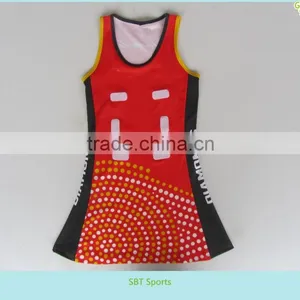 Customized Colorful Sublimation Netball Dress thumbnail-1