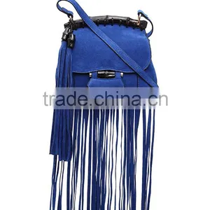 C88889A High Fashion Ladies Chain Fringe Shoulder Bag Tassels Suede Bag thumbnail-4