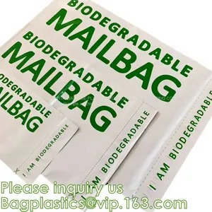 Cornstarch Made Biodegradable Compostable Courier Mailing Plastic Shipping Packaging Bag With Custom Logo CLOTH PACK thumbnail-4