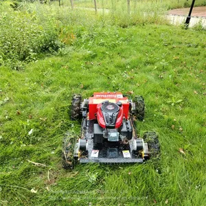 Robot Slope Mower, China Remote Control Lawn Mower With Tracks Price, Grass Cutter Price for Sale thumbnail-2