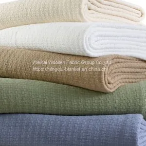 Woven Woolen Polyester Fire-resistant Hospital Blanket thumbnail-4