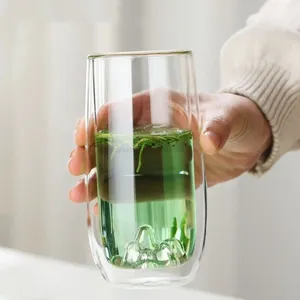 Household High Borosilicate Double Glass Cup High Temperature Resistant Wave Cup thumbnail-5