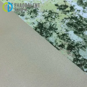 300D*300D PU Coated Pattern Print Recycling 100% Recycled Polyester RPET Oxford Fabric for Bag Luggage Supply thumbnail-2