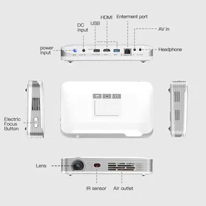Newest WOWOTO T9S 3D Portable Smart Android Projector 4K DLP Battery Wifi Mini Home Cinema Projector thumbnail-5