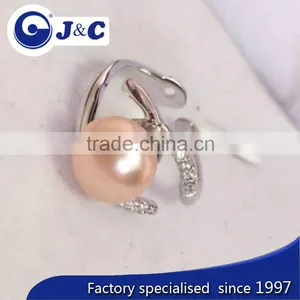 Fashion Real Pearl Finger Ring,white Pearl Finger Ring for Lady thumbnail-1
