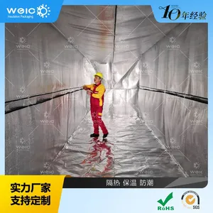 20FT 40FT 40HC Insulated Cargo Blanket Aluminum Bubble Shipping Container Thermal Liner thumbnail-2
