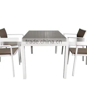 All Weather Cheap Garden Furniture Outdoor Table and Chair WPC Dining Set thumbnail-3