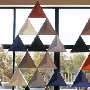 Sound Absorbing PET Felt Acoustic Hanging Screen Modern Desk Divider for Office and Living Room Partition thumbnail-4