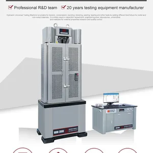 30T Computer Hydraulic Universal Testing Machine 300 Kn Hydraulic Auto Clamping Fixture HST WEW-300E thumbnail-6