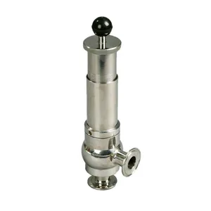 Sanitary Safety Valve, Made of Stainless Steel 304, With Quick-connect Design and Pressure Adjustment Function, Relief Valve With Pressure Range From 0.1mpa to 0.6mpa thumbnail-1
