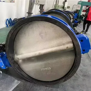 BS Manual Industrial Butterfly Valve Big Size-DN1000 WCB GGG50 Cast Steel Worm Gear Double Eccentric Flange Hard Seal Ductile thumbnail-4