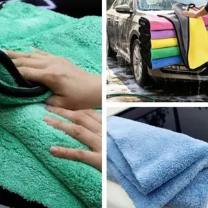 Premium Microfiber Coral Fleece Auto Detailing Towels Used for Car Drying /Buffing and Waxing/Polishing / Interior Cleaning/Auto Spa thumbnail-1