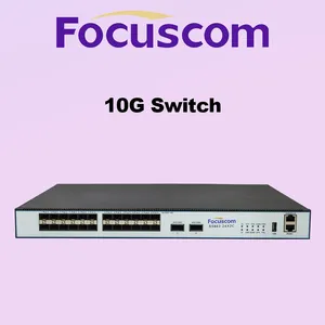 L3 Managed 10G Fiber Switch, 24-Port SFP+ With 2-Port 100G QSFP28 Uplinks, High-Performance Networking Aggregation Layer Switch Focus S5863-24X2C thumbnail-1