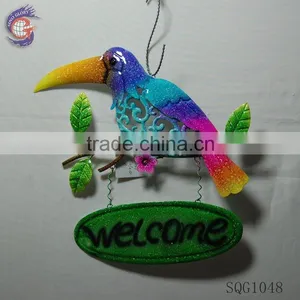 Humming Bird Welcome Sign for Home Wall Decoration thumbnail-1