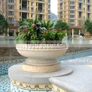 Big Outdoor Garden Stone Flower Pots thumbnail-3