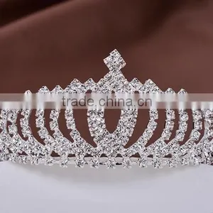Rhinestone Hair Accessories Bridal Tiaras 2016 Crystal Tiaras for Wedding Crowns thumbnail-4