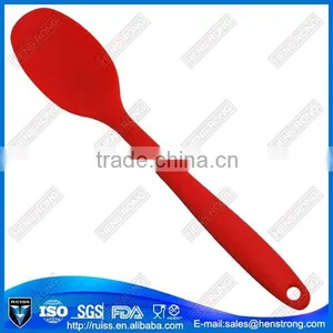 Pretty And Colorful Silicone Long Handle Plastic Kitchen Spoon thumbnail-5