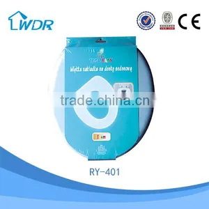 Slowly Down Bathroom Chinese PVC Blue Color Soft Family Toilet Lid thumbnail-1