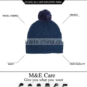 Wholesale Winter Cashmere Beanie Hats With a Ball thumbnail-1
