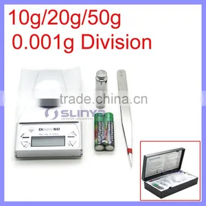 10g to 50g Capacity 0.001g/0.005ct Division Gold/Silver/Diamond Digital Jewelry Scale thumbnail-1