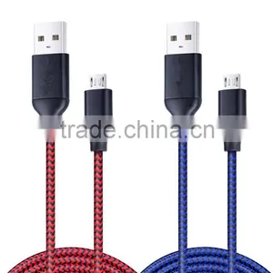 Sturdy Nylon Braided Micro USB Charging Data Cable thumbnail-1