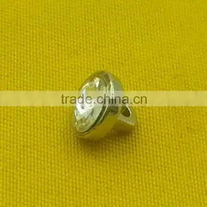 8mm Rhinestone Zinc Alloy Metal Shank --- MJ1002 thumbnail-2