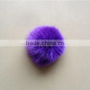 Fashion Dyed Fox Fur Ball thumbnail-2