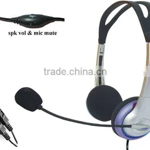Computer Headphone With Microphone 3.5mm Adapter PC-890C thumbnail-1